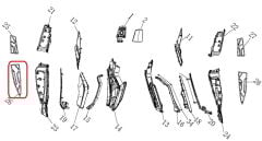 Xsuv 125 Ayak Basamak Plastiği Sol Alt