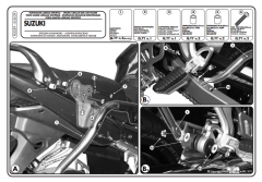 KAPPA KLX539 SUZUKI GSX 650 -1250 - GSF 650-1250 (07-16) YAN ÇANTA TAŞIYICI