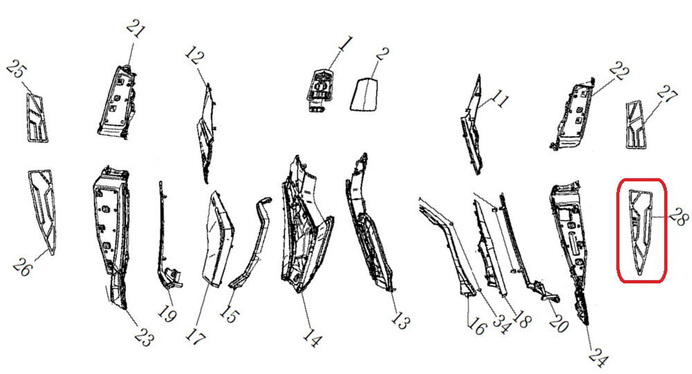 Xsuv 125 Ayak Basamak Plastiği Sağ Alt