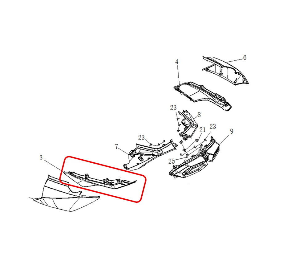 Xsuv 125 Sele Alt Parça Sol