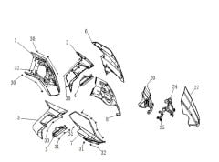 Xsuv 125 Sele Altı Grenaj Sol Mat Gri