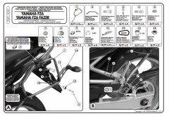 KAPPA KL351 YAMAHA FZ6 - FZ6 600 FAZER (04-06) YAN ÇANTA TAŞIYICI