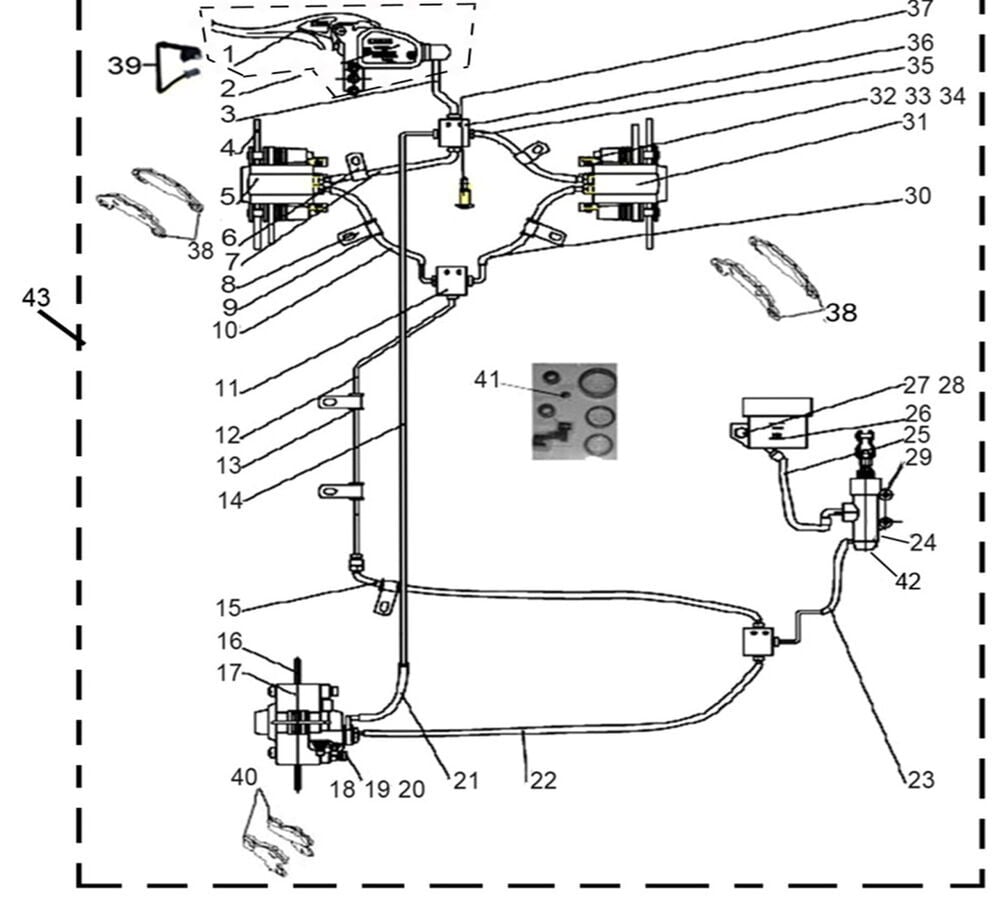 F320 Ön Fren Hidrolik Hortumu 10 Numara !