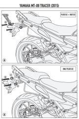 KAPPA KLR2122 YAMAHA TRACER 900 (15-17) YAN ÇANTA TAŞIYICI