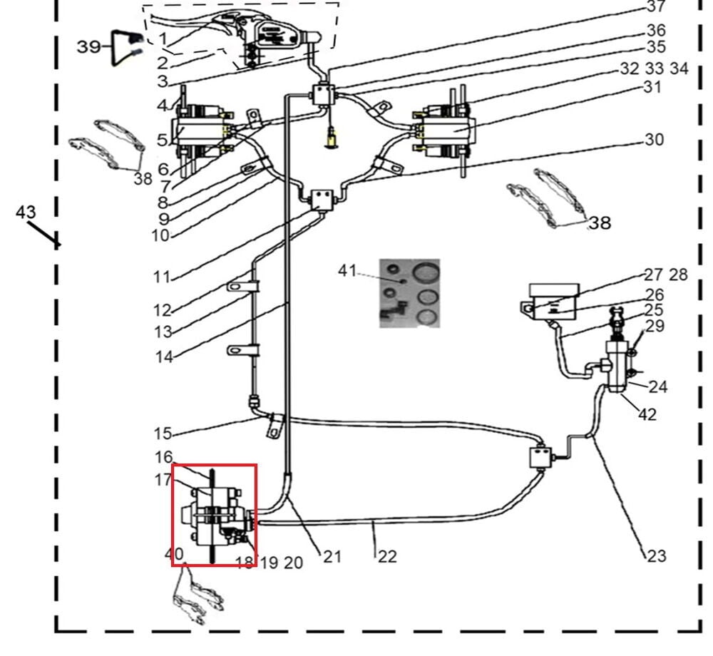 F320 Arka Fren Merkezi