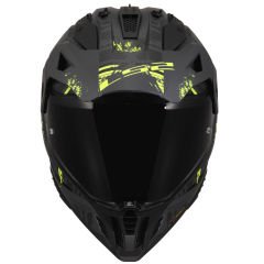 LS2 PIONEER 2 CRAZY MAT SİYAH-GRİ-NEON SARI KASK
