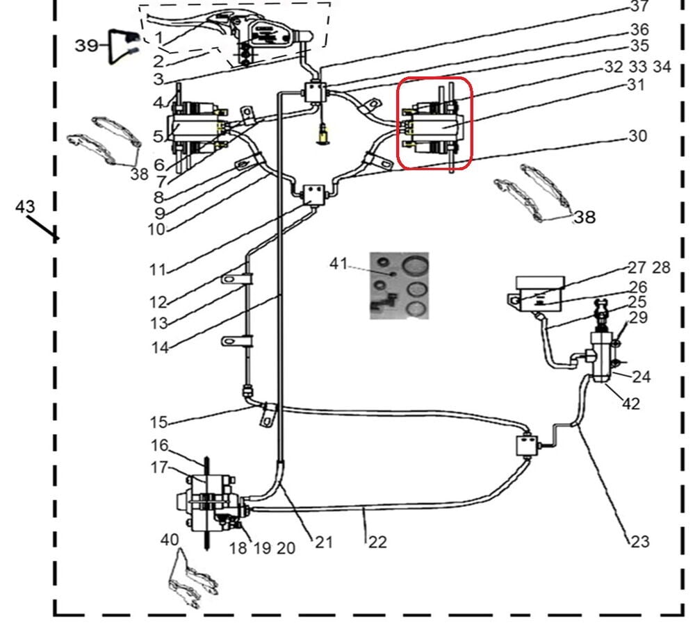 F320 Ön Fren Alt Merkez Sağ