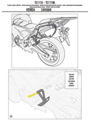 GIVI TE1119 HONDA CB 500F - CBR 500R (13-15) YAN KUMAŞ ÇANTA TAŞIYICI