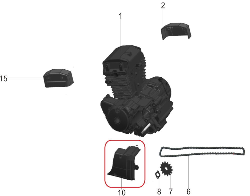 Daytona 400 Ön Dişli Kapağı