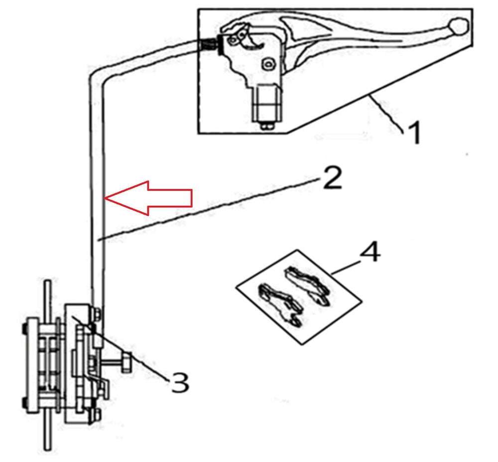 F320 Fren Kitleme Hidrolik Hortumu