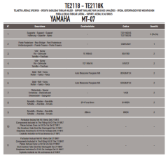 GIVI TE2118 YAMAHA MT-07 (14-17) YAN KUMAŞ ÇANTA TAŞIYICI