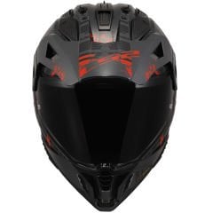LS2 PIONEER 2 CRAZY SİYAH-GRİ-KIRMIZI KASK