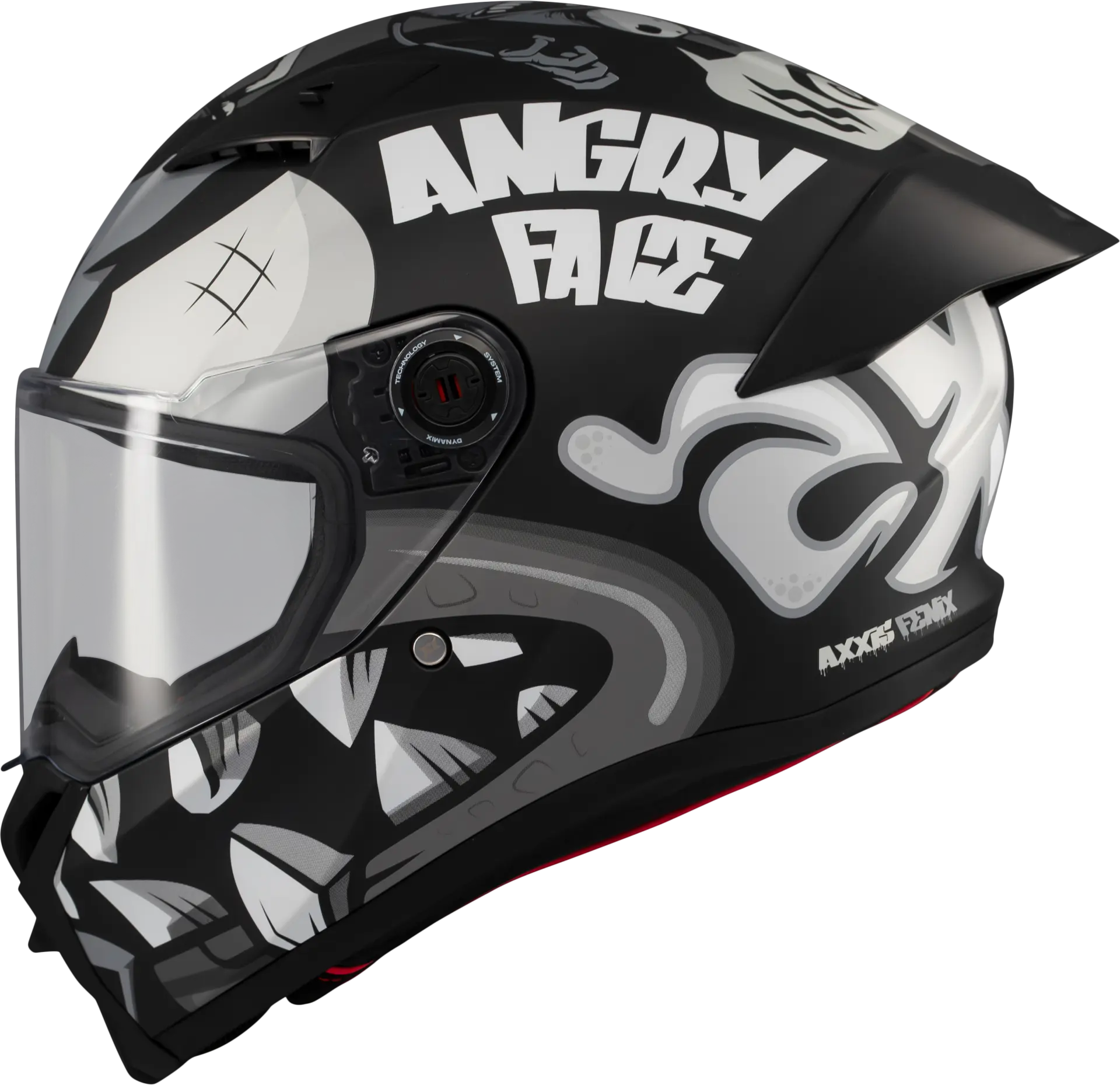 AXXIS FENİX / Angry Face Mat Siyah Gri