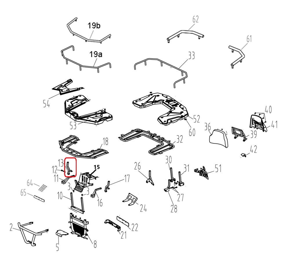 F320 Ön Far Sağ Arka Bacak