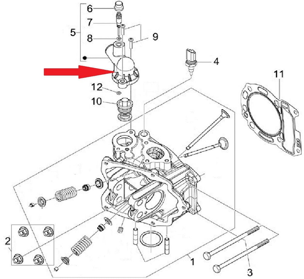 Xsuv 125 Termostat Müşür Kapağı