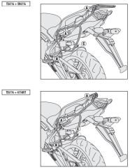 GIVI TE4114 KAWASAKI VERSYS 650 (15-21) YAN KUMAŞ ÇANTA TAŞIYICI