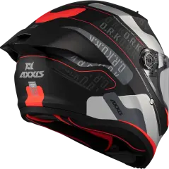 AXXIS FENİX / Ork Mat Siyah Kırmızı