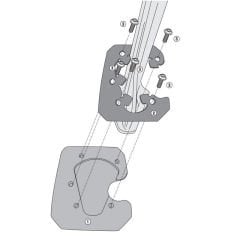 GIVI ES7714 KTM 1290 SUPER ADVENTURE S (21-24) YAN AYAK DESTEK KIT