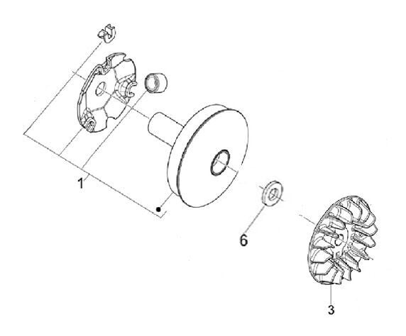 Xsuv 125 Ön Varyatör Komple