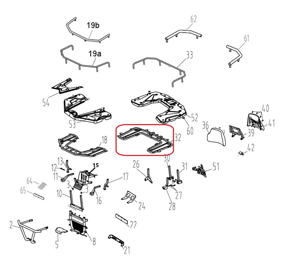 F320 Stop Üst Grenaj Alt Baglantı Demiri