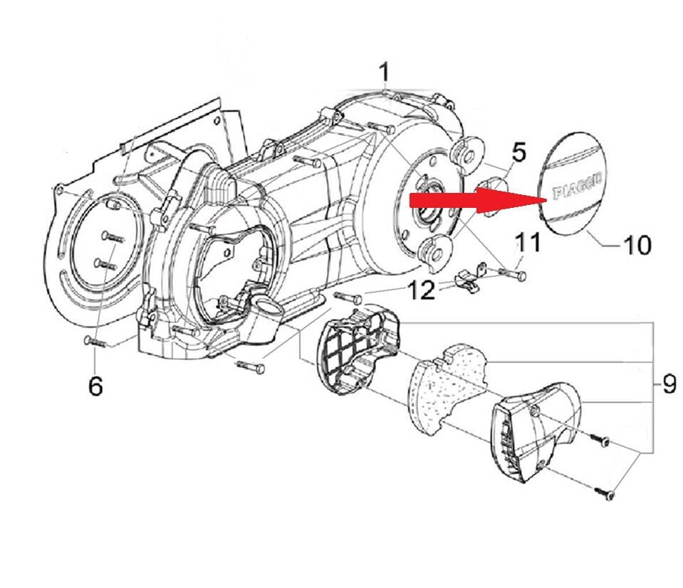 Xsuv 125 Debriyaj Arka Dış Kapak