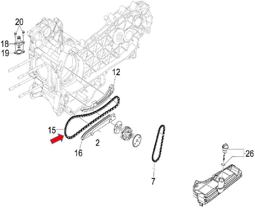 Xsuv 125 Eksantirik Zinciri