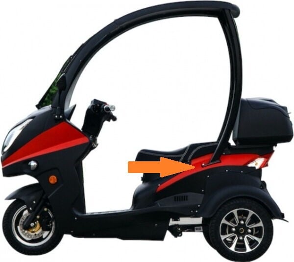 K1 Arka Yan Granaj Sol Kırmızı