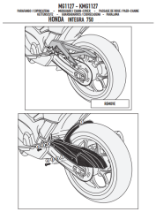 GIVI MG1127 HONDA INTEGRA 750 (14-20) ZİNCİR MUHAFAZA VE ÇAMURLUK