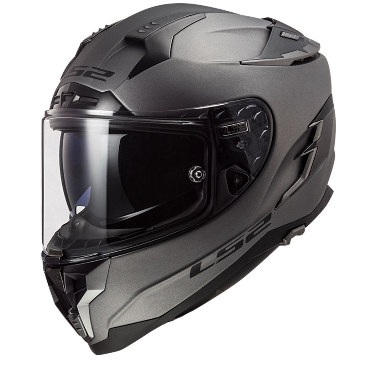 LS2 CHALLENGER MAT TITANIUM KASK