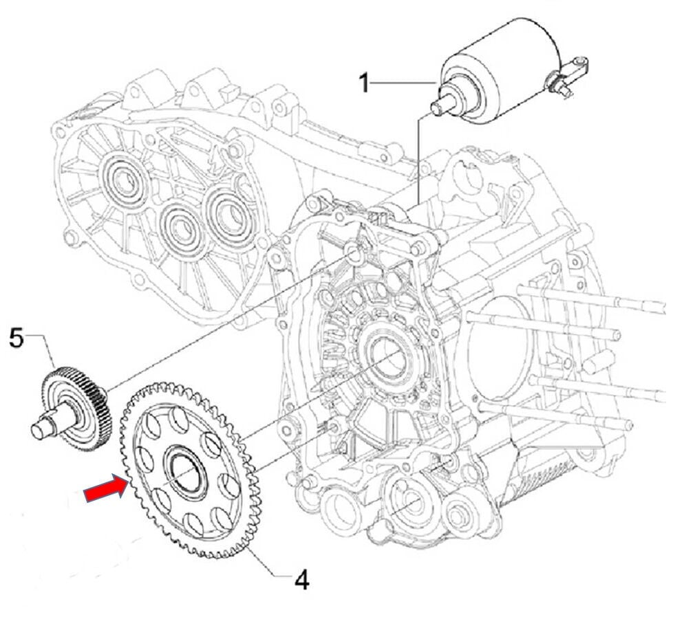 Xsuv 125 Marş Dişlisi