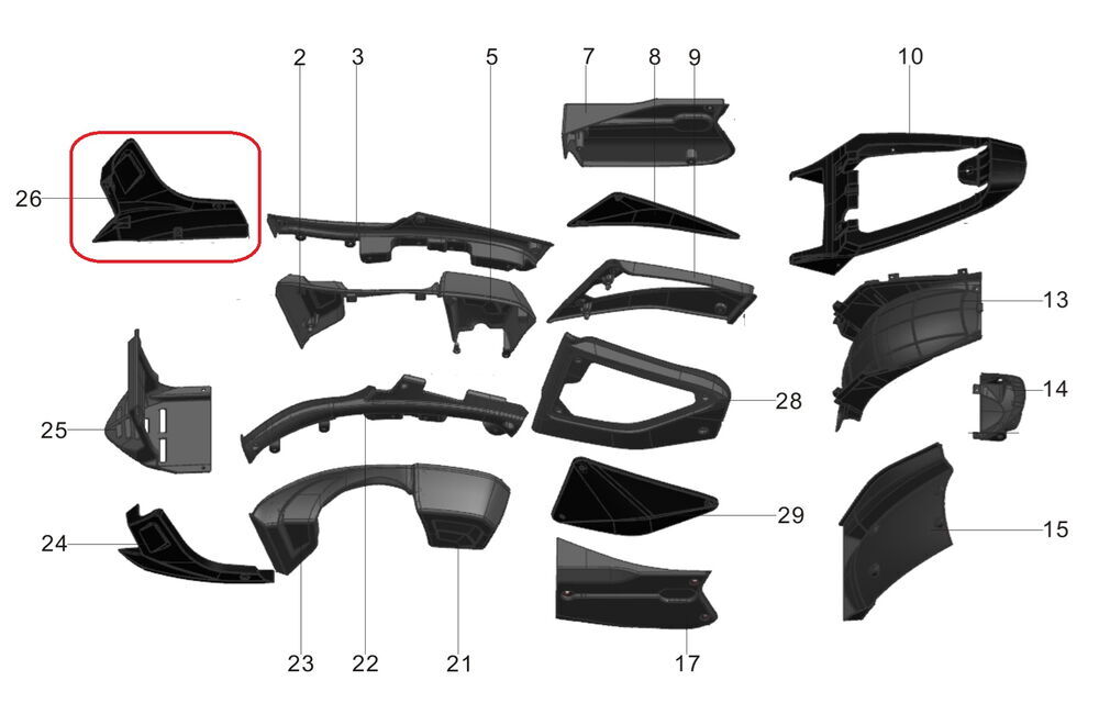 Pılder 250 Motor Koruma Granajı Sol