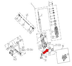 F320 Ön Teker Taşıyıcı Takozu