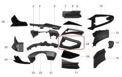 Pılder 250 Yan Kapak Çerçevesi Sol