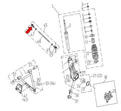 F320 Ön Rot Kol Ucu Dana Göz Sol