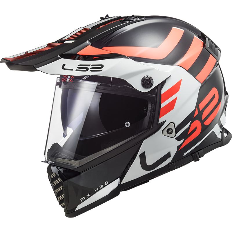 LS2 PIONEER EVO ADVENTURER SİYAH-BEYAZ KASK
