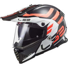 LS2 PIONEER EVO ADVENTURER SİYAH-BEYAZ KASK