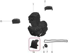 Pılder 125 Ön Dişli Kapağı