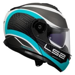LS2 STROBE 2 /  Vıctory Metal Mavi Çene Açılır Motosiklet Kaskı