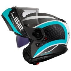 LS2 STROBE 2 /  Vıctory Metal Mavi Çene Açılır Motosiklet Kaskı