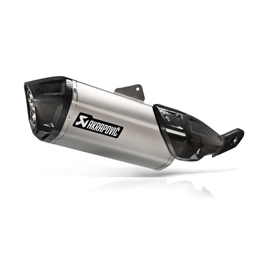 AKRAPOVIC S-S8SO1-HAFT SUZUKI V-STROM 800DE (22-24) SLIP-ON LINE (TITANIUM) EGZOZ