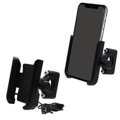 VEXO USBLI ALUMINIUM TELEFON TUTUCU GİDON BAĞLANTILI (CS-856C1 AÇIK MODEL)