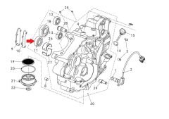Promax 650L Sol Blok Rulman 6303
