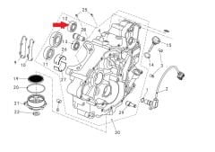Promax 650L Sol Blok Rulman 6203