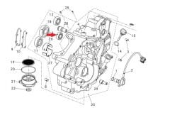 Promax 650L Sol Blok Rulman 6202