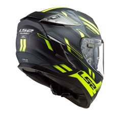 LS2 CHALLENGER SPIN MAT SİYAH-KOBALT KASK