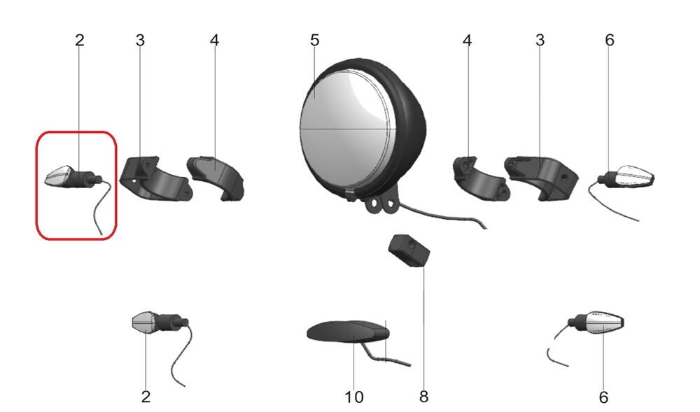 Pılder 125 Ön Sinyal Sağ