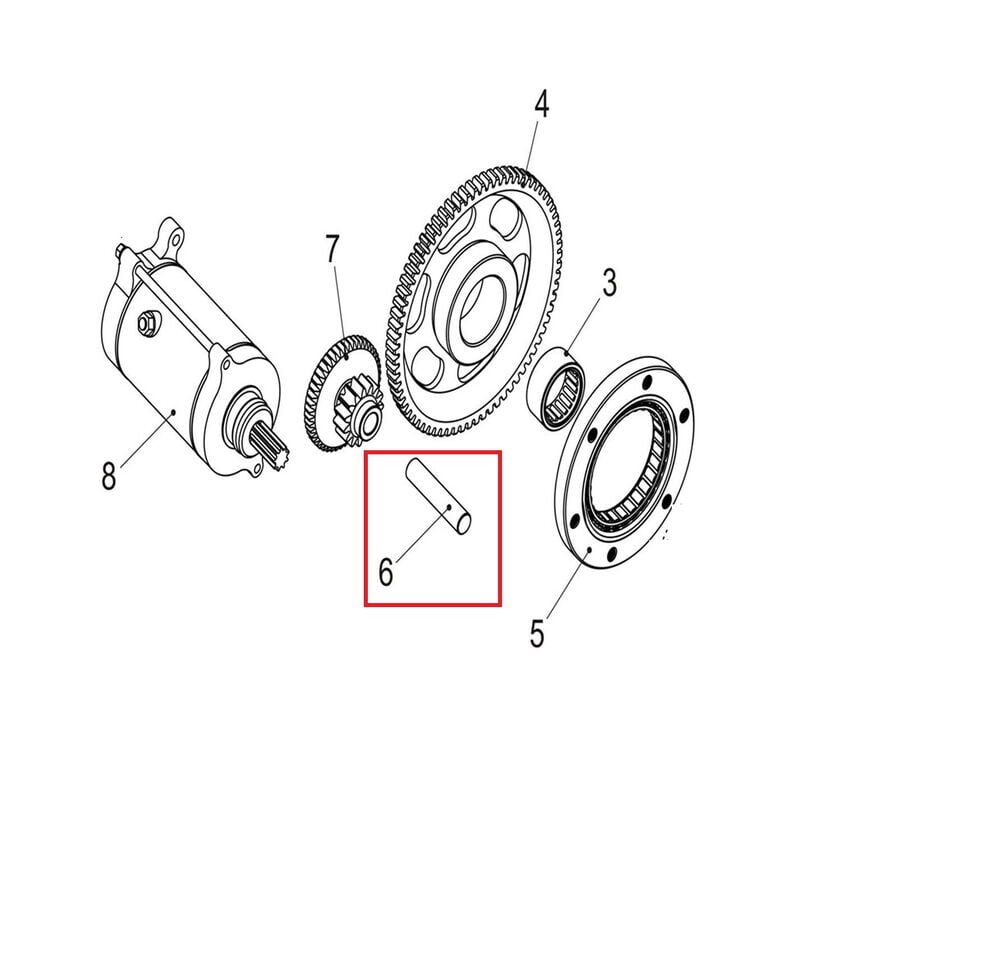 Promax 650L Marş Dişli Mili