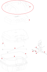 GIVI Z2202R ÇANTA ÜST PLASTİK ŞERİT TRK52