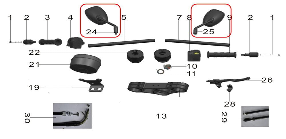 Pılder 125 Ayna Takım