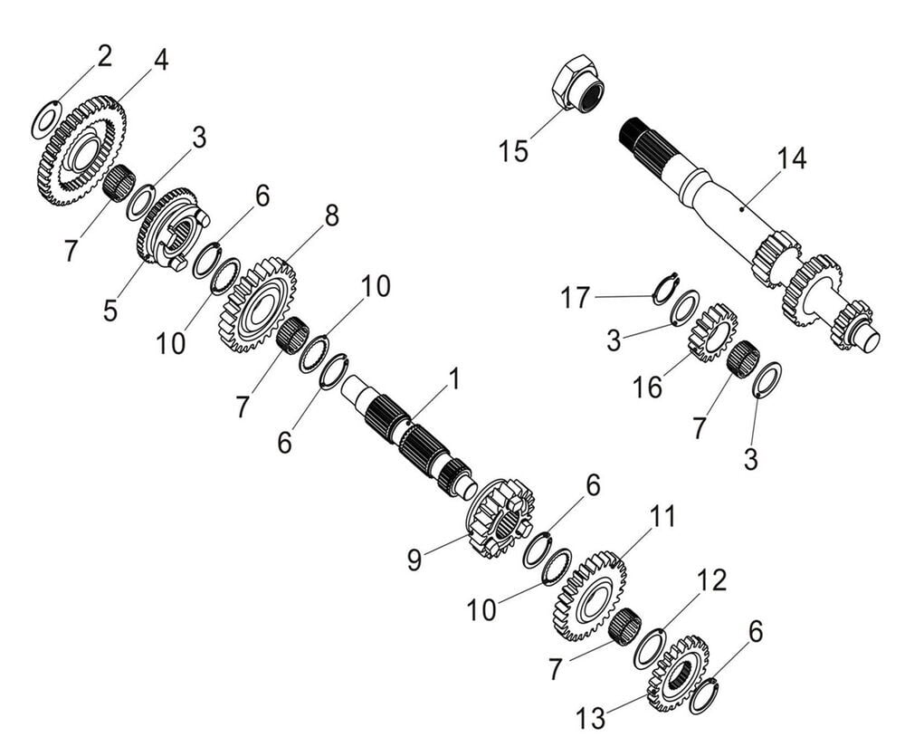 Promax 650L Şanzıman Kısa Komple